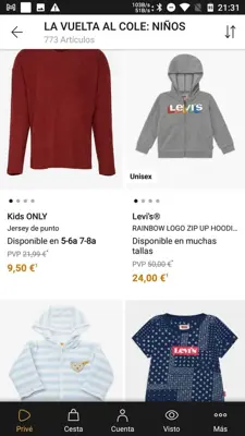 Zalando Privé android App screenshot 9