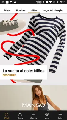 Zalando Privé android App screenshot 1